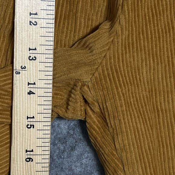 Mustard Corduroy Double Pleated Pants Women’s XL 30 Classiccore Academia Y2K - Picture 11 of 17